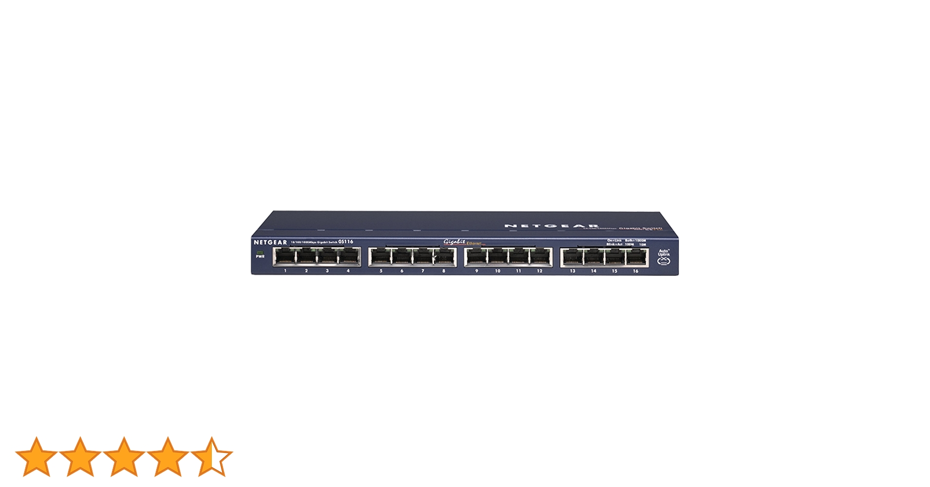 ルーター・ネットワーク機器 NETGEAR GS116-200JPS NETGEAR ネットギア ギガビット16ポート スイッチングハブ